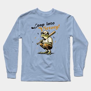 Frog baseball player Long Sleeve T-Shirt